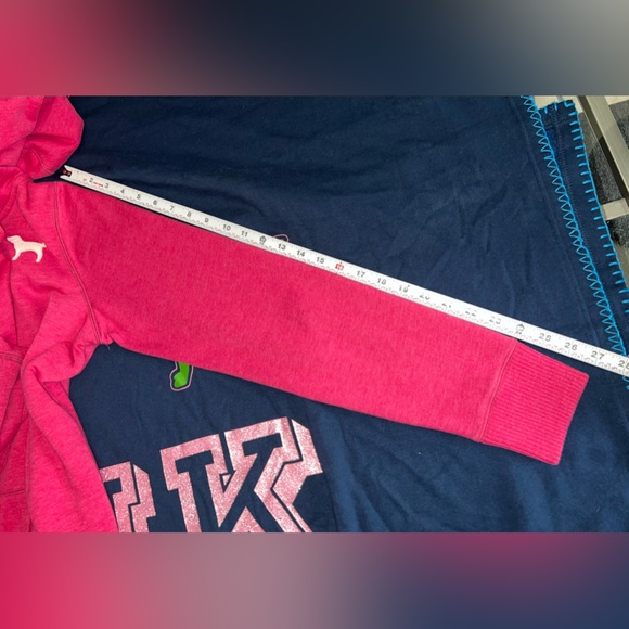 VS PINK ~Love Pink 86~ Hoodie Lined w/ Faux Fur - Picture 15 of 15